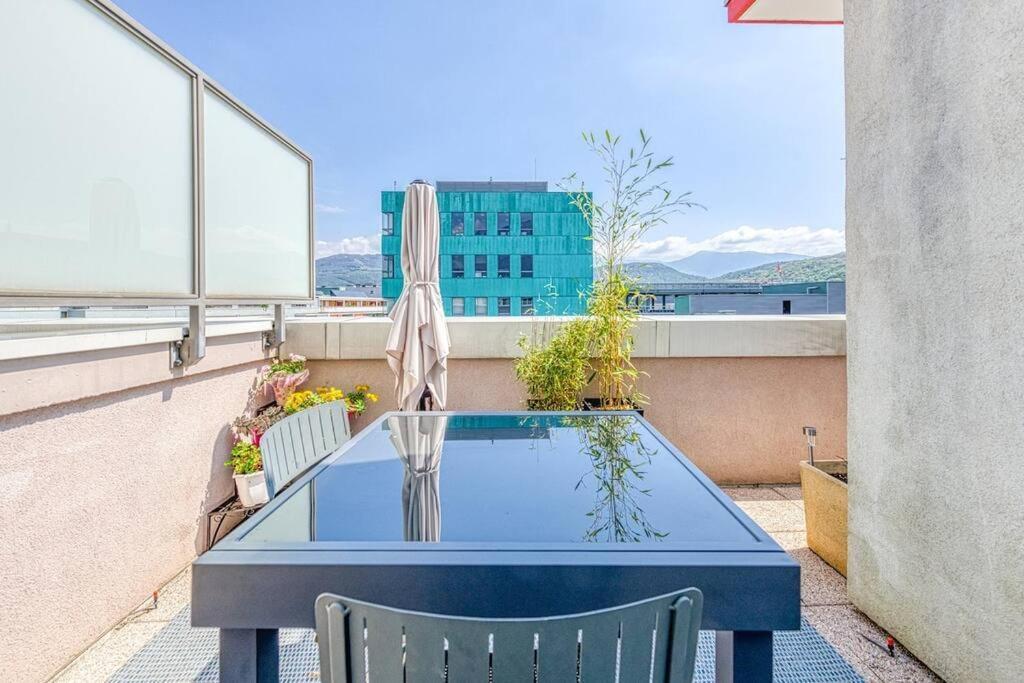 Apartament Standing, Balcon Avec Vue, Clim, Tt Equipe Confort Échirolles Zewnętrze zdjęcie